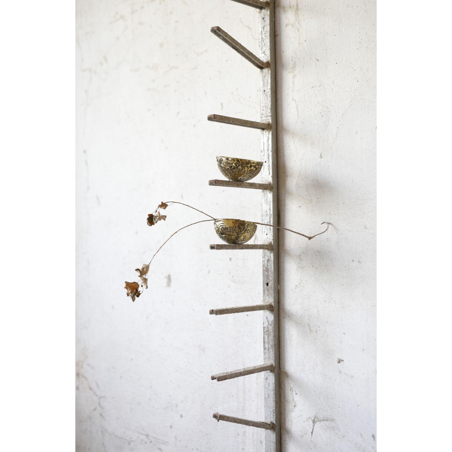 Steel Hand Sculpted Shelf by Samuel Costantini For Sale 8