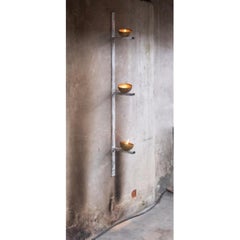 White Hand-Sculpted Steel Contemporary Art Shelf by Samuel Costantini