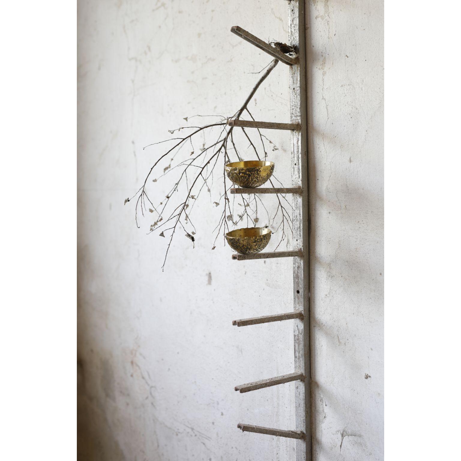 Contemporary Steel Hand Sculpted Shelf by Samuel Costantini For Sale