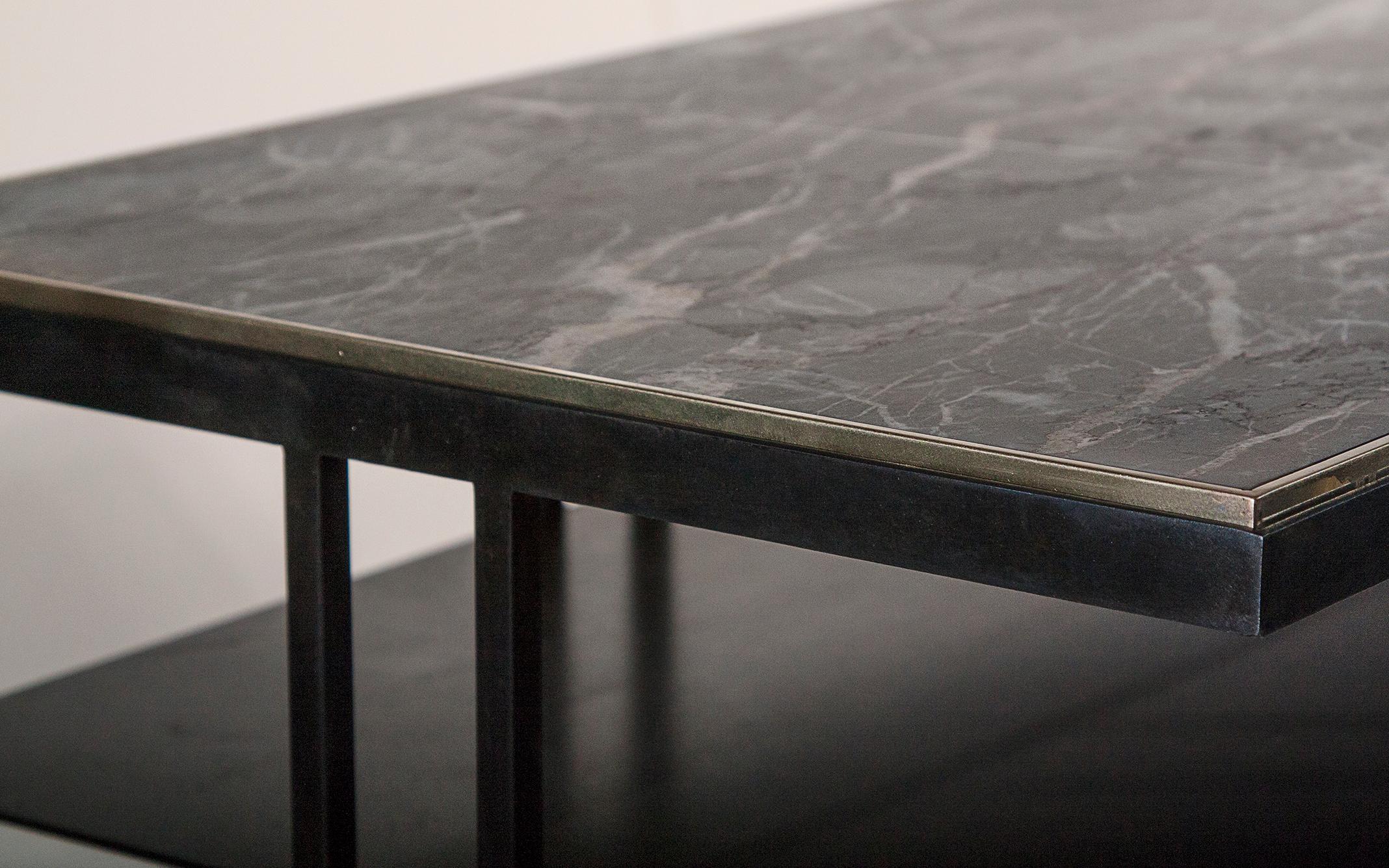 Modern Steel Handcrafted Console Signed by Novocastrian