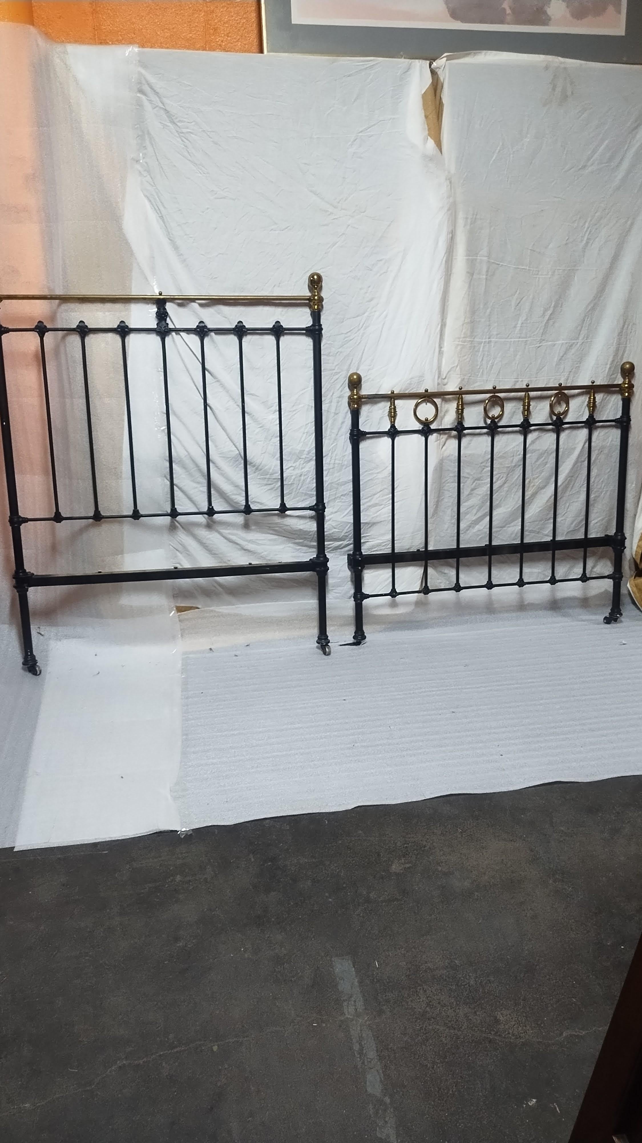 20th Century Steel Headboard For Sale
