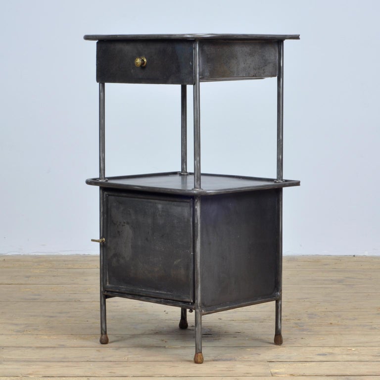 Steel Hospital Bedside 1920s at 1stDibs