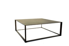 Steel in Black Patina Modernist Coffee Table