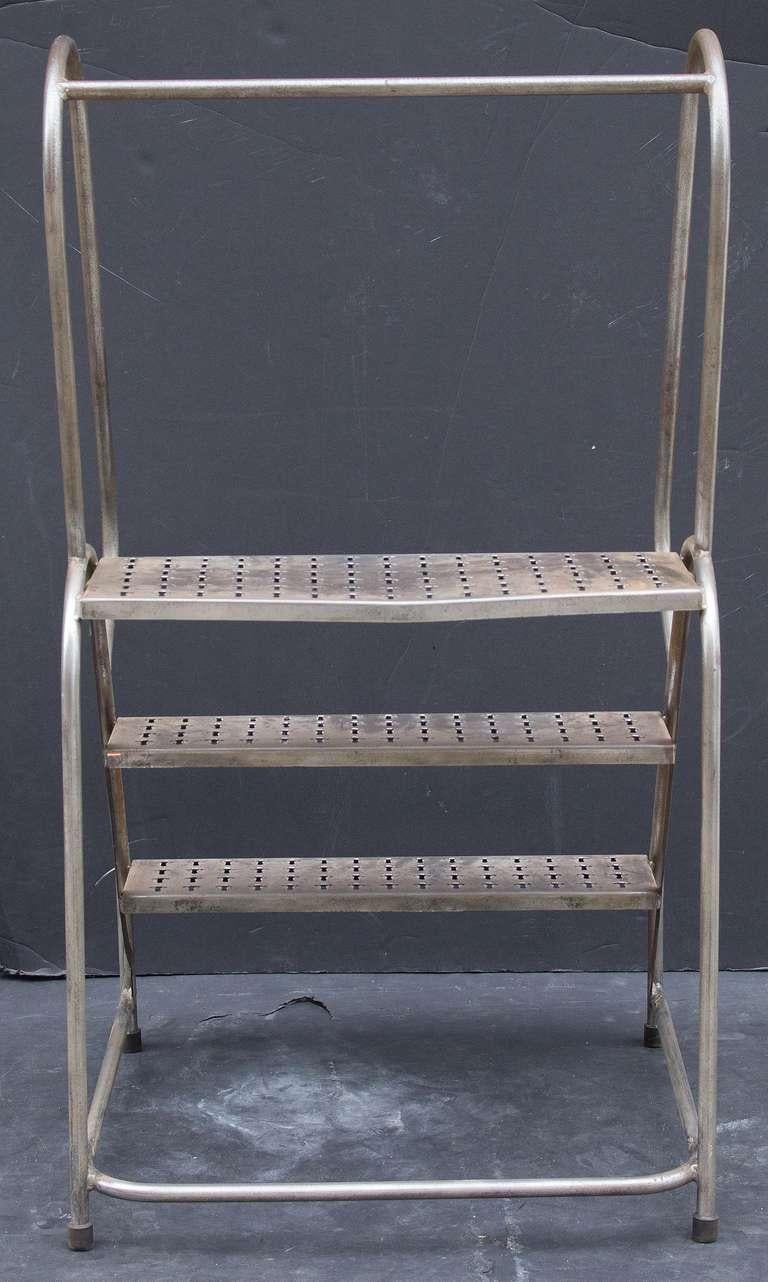 Steel Industrial Ladder Steps In Good Condition For Sale In Austin, TX