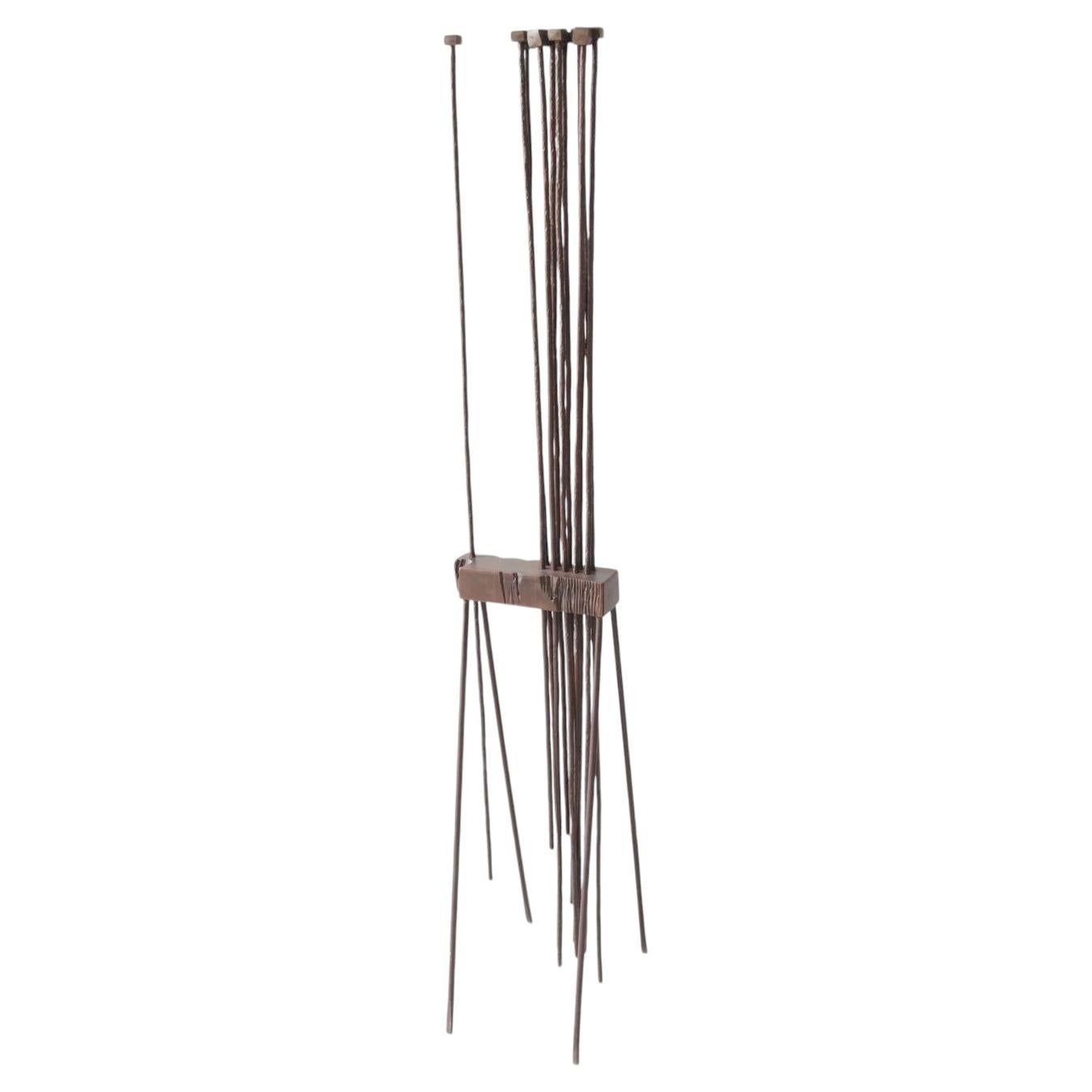 Steel Iron Altar Abstract Sculpture by Splady Art Studios