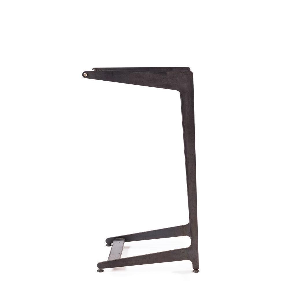 Industrial 'Steel Ledge' Barstool by Basile Built - Limited Edition For Sale