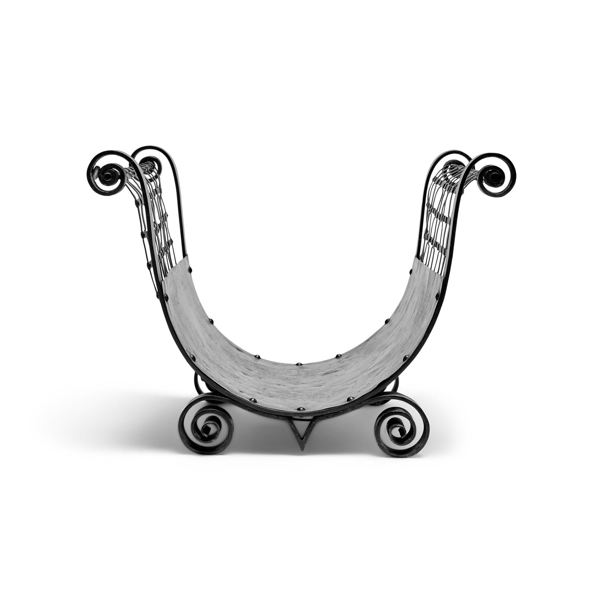 American Steel Log Basket from USA For Sale