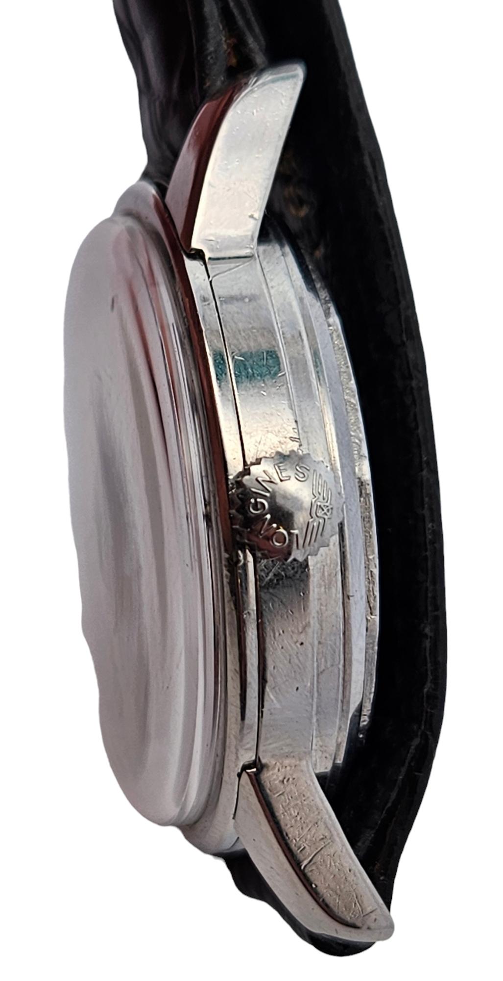 Stahl Longines Conquest Automatik-Sammler-Armbanduhr aus Stahl, Cal 19 AS, vergoldetes Zifferblatt im Angebot 9