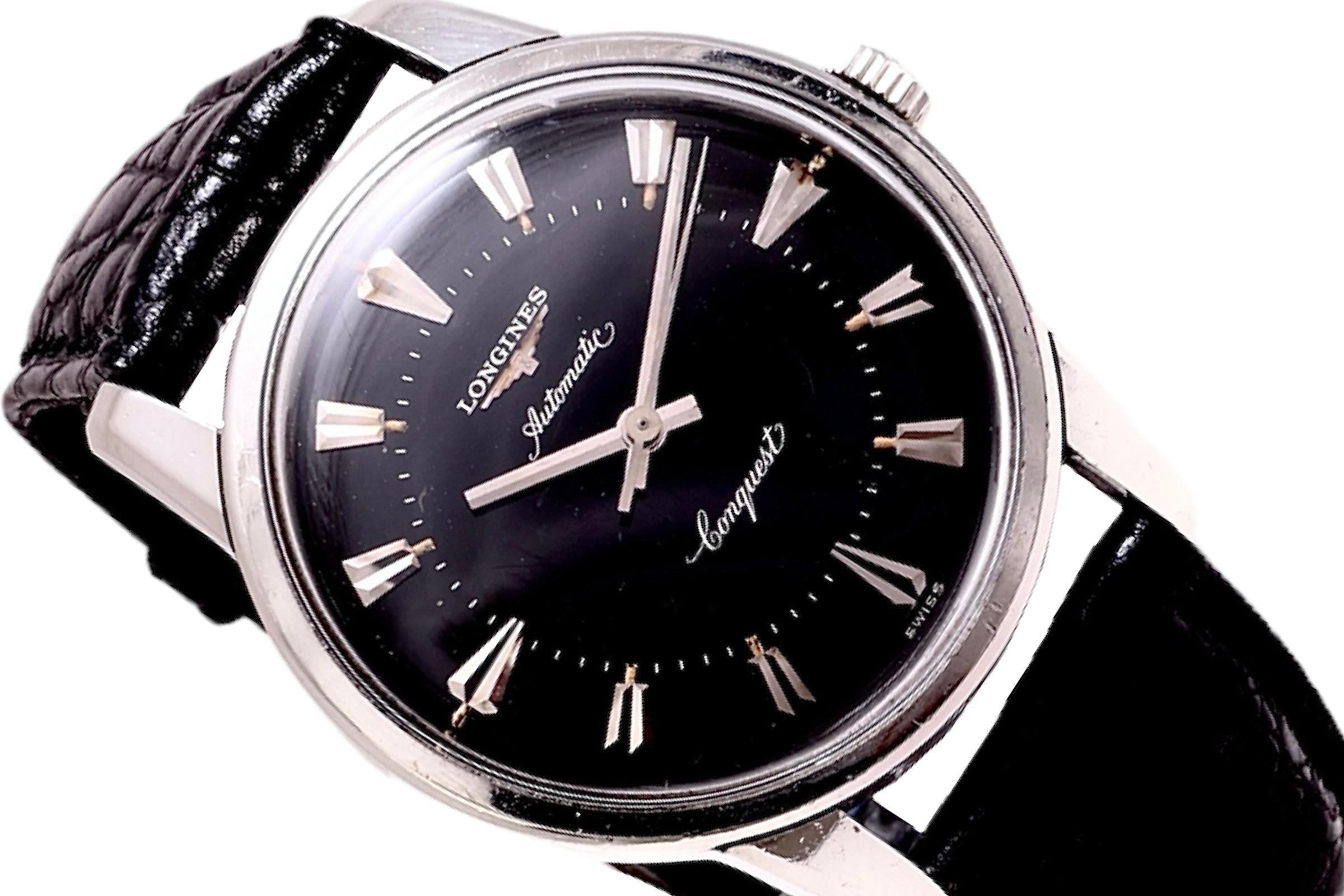 Montre-bracelet Longines Conquest Automatic Collectors Cal 19 AS avec cadran doré Excellent état - En vente à Antwerp, BE