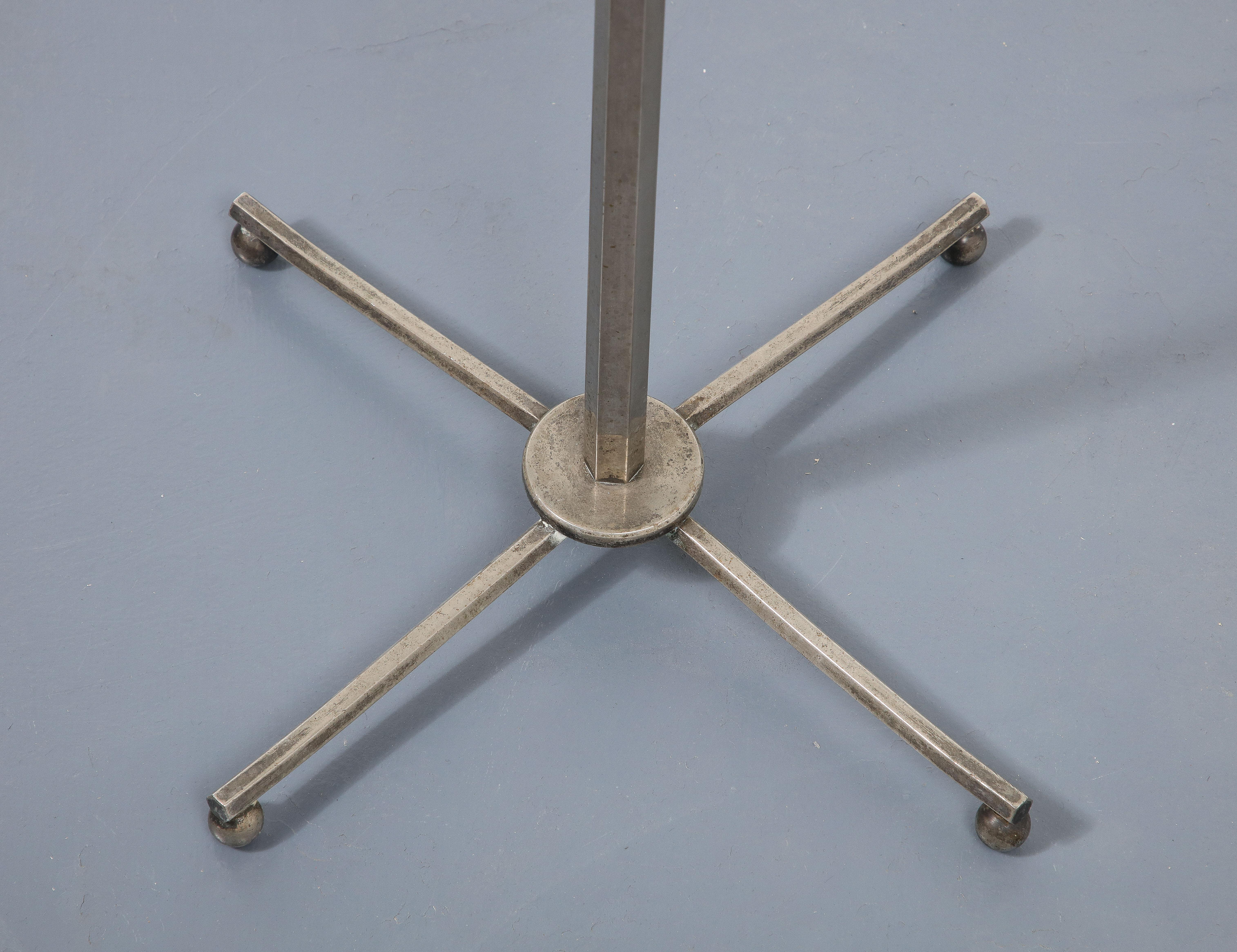 Steel, Lucite and Nickel Ice Bucket/Plant Stand For Sale 3