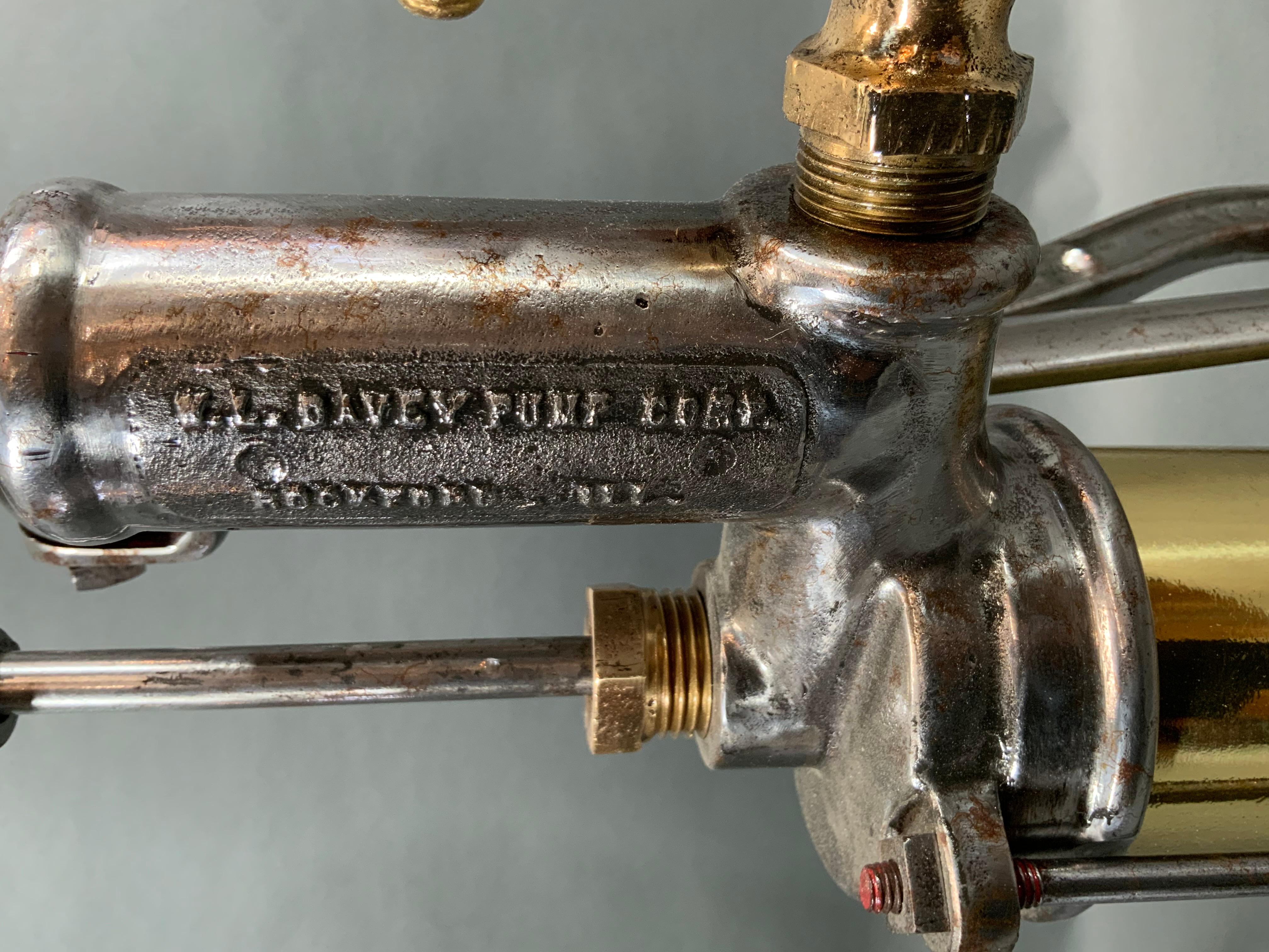 Mid-20th Century Steel Marine Pump by WL Davey of Rockford Illinois