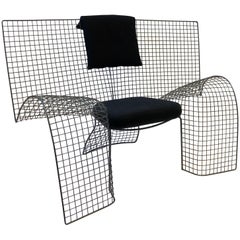 Steel Mesh Memphis Chair by D’Urbino Lomazzi for Zerodesigno