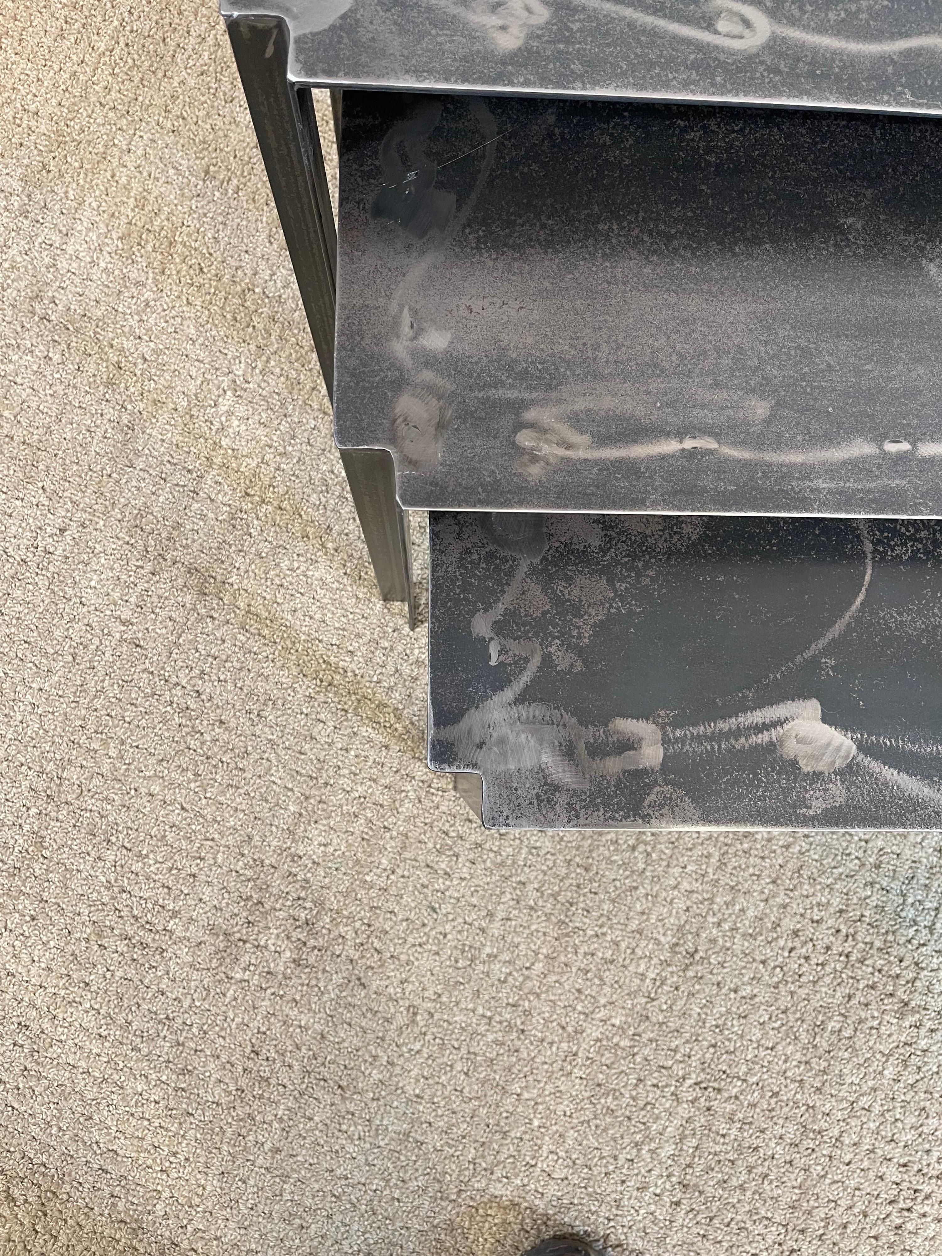 Contemporary Steel Nesting tables