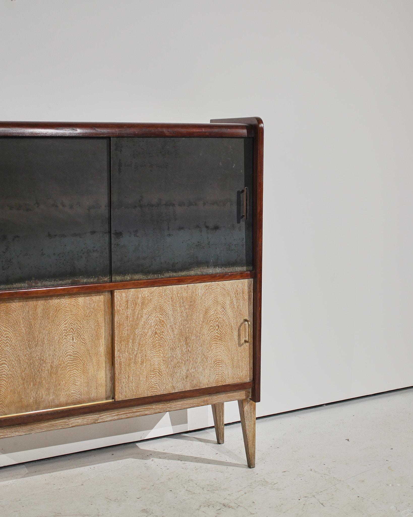 Steel & Oak 1950S French Modernist Cabinet In The Style Of Perriand  In Good Condition For Sale In London, GB