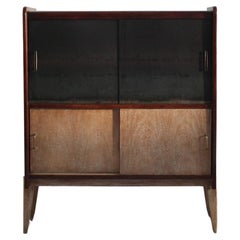 Steel & Oak 1950S French Modernist Cabinet In The Style Of Perriand 