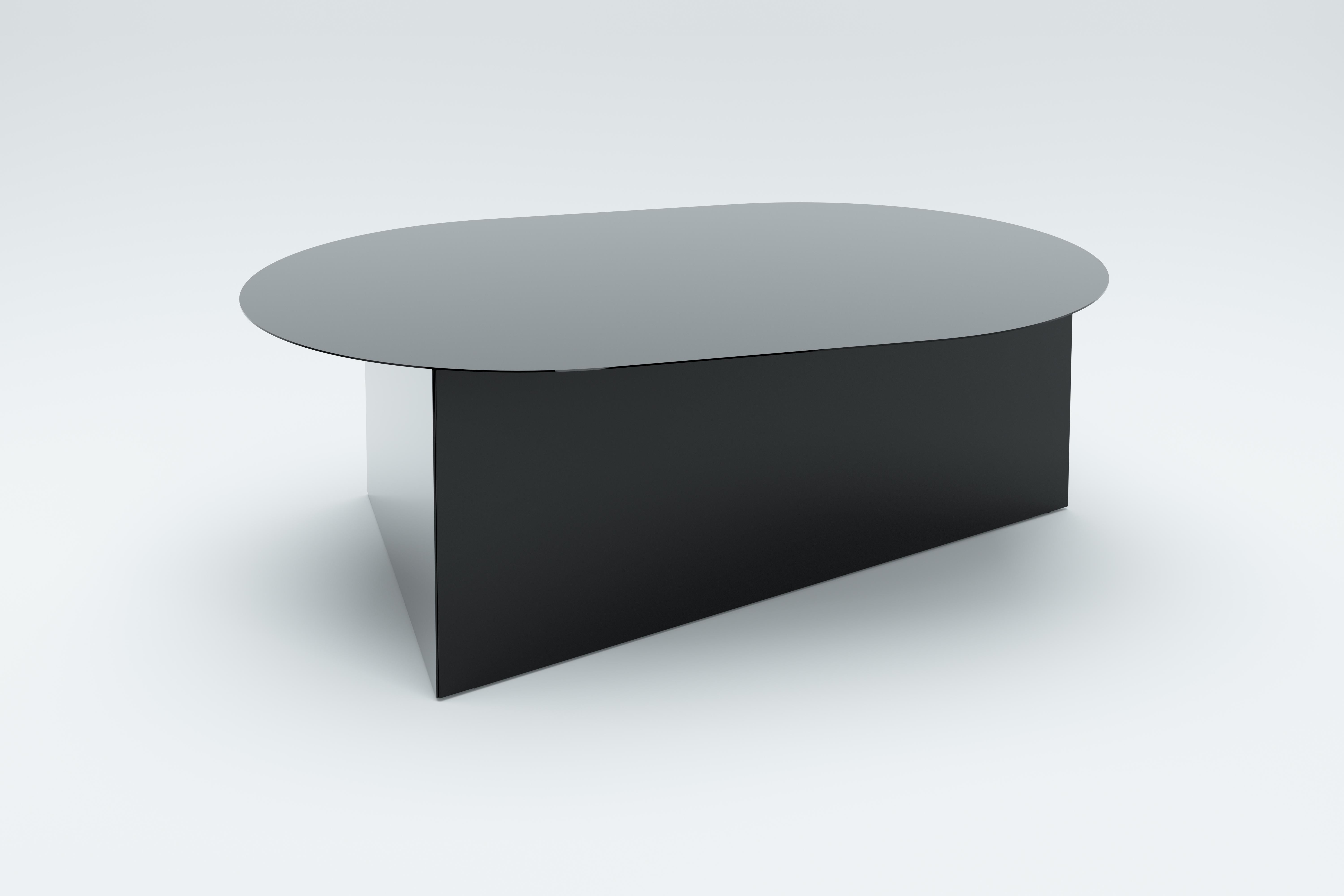 Steel Oblong Prisma 105 Coffe Table by Sebastian Scherer In New Condition In Geneve, CH