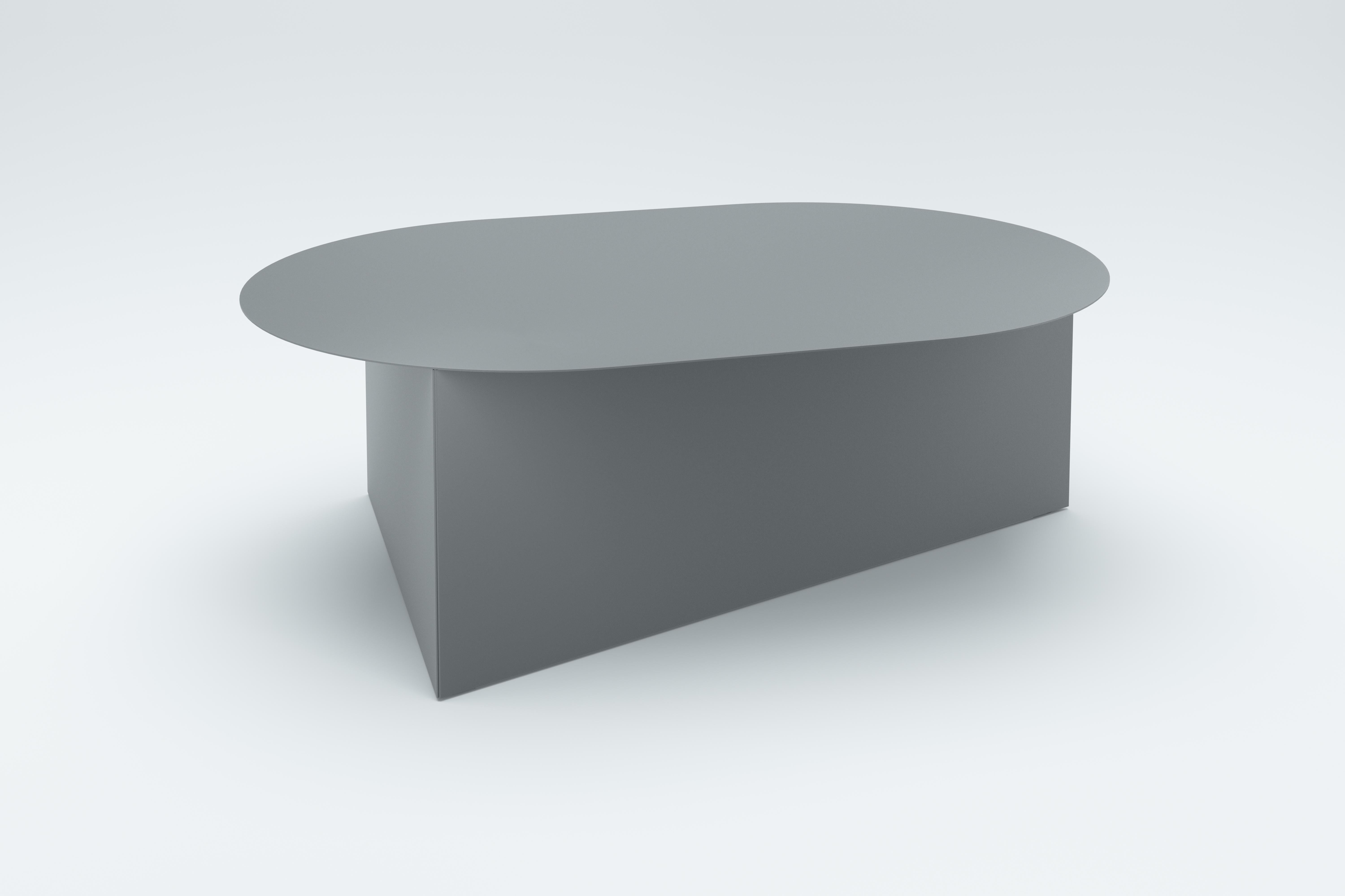 Steel Oblong Prisma 105 Coffe Table by Sebastian Scherer For Sale 1