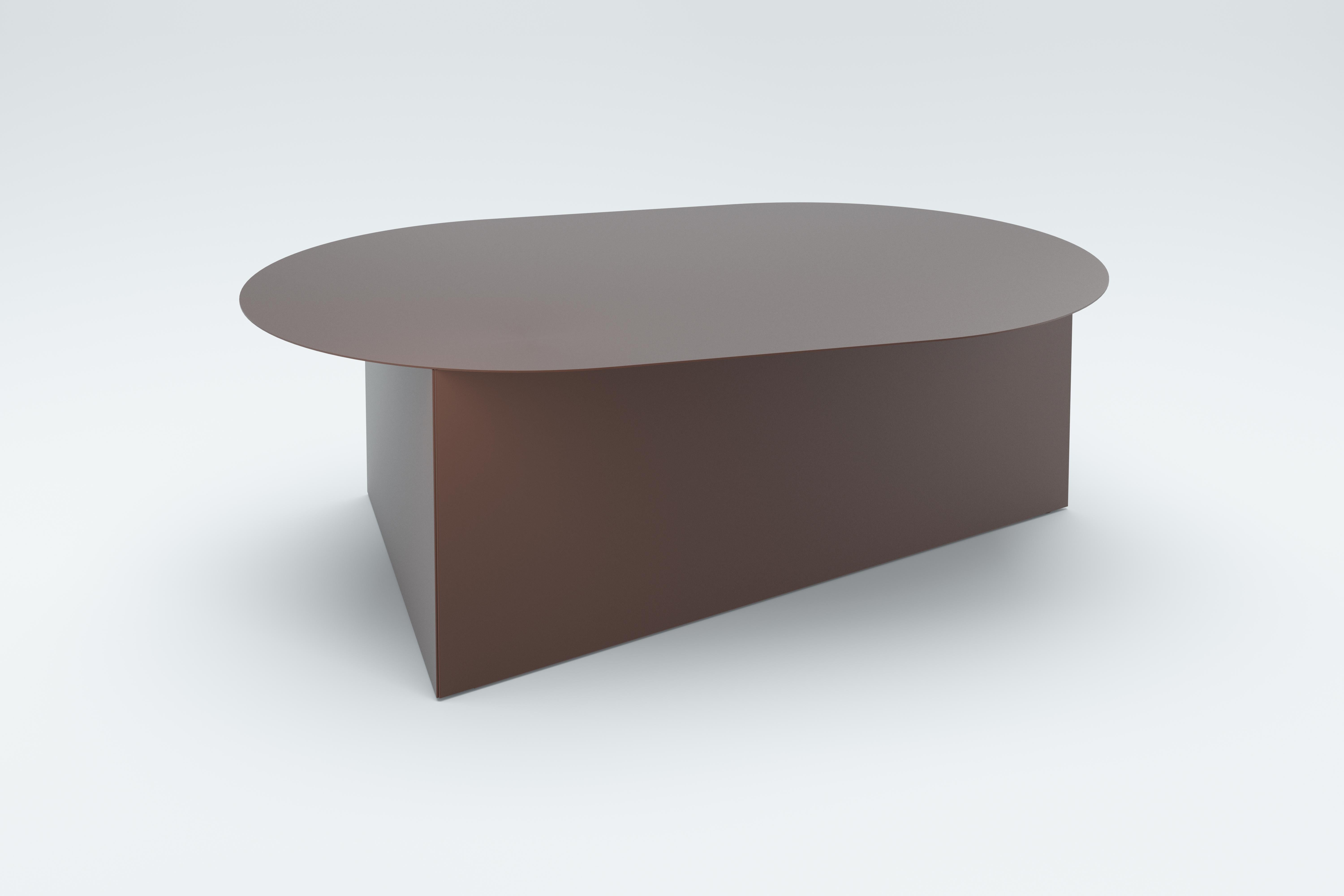 Steel Oblong Prisma 105 Coffe Table by Sebastian Scherer For Sale 2