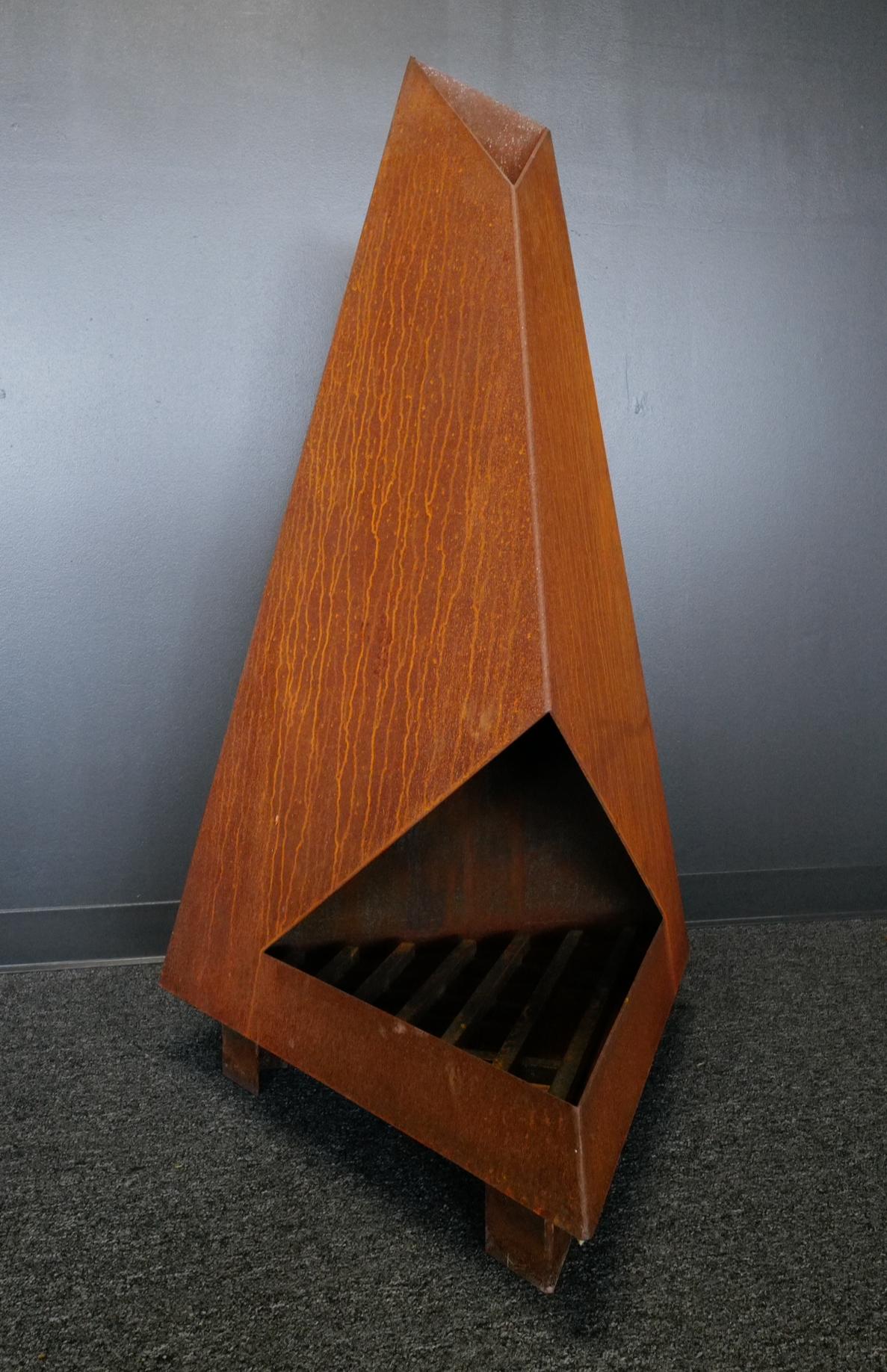 American Steel Outdoor Fireplace Chiminea For Sale