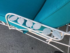 Steel Reclining Outdoor / Patio Chaise Lounge by Woodard