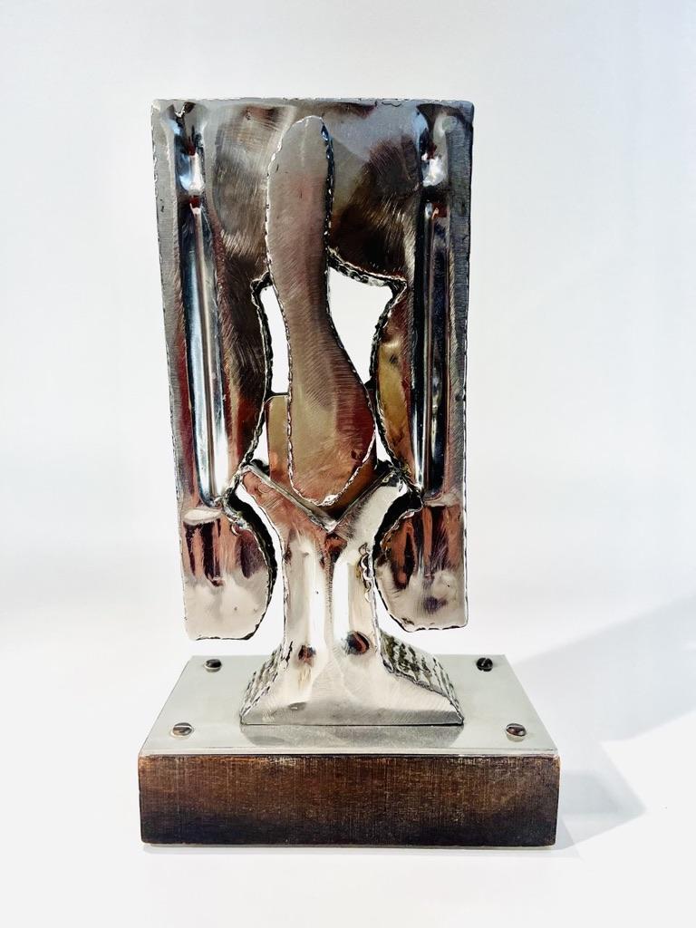 Greek Steel Sculpture by Nicolas Vlavianos, 1970 For Sale