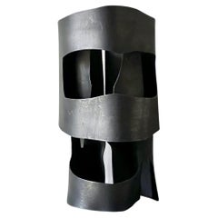 Vintage Steel Sculpture, Helmet I, England 1970s