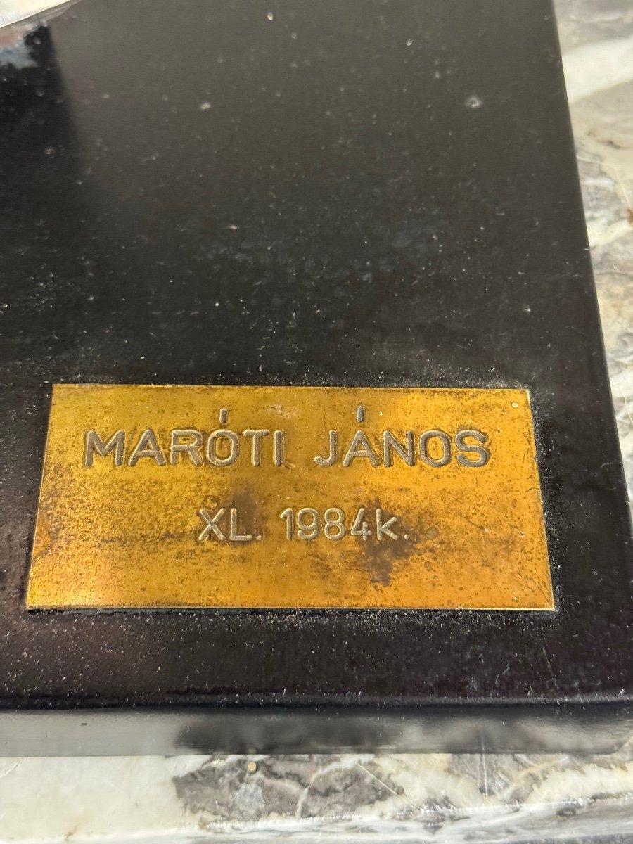 20th Century Steel Sculpture, Janos Maróti, Hungary, 1984 For Sale