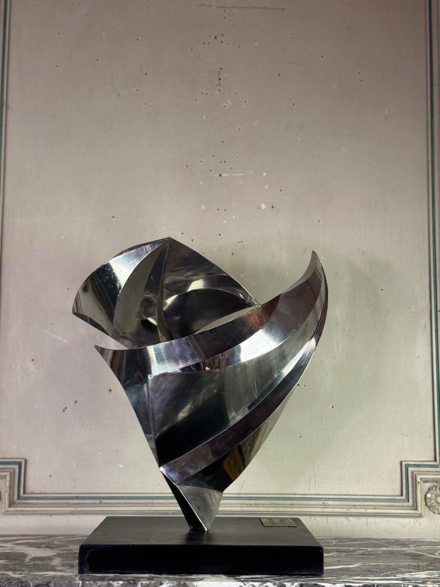 Steel Sculpture, Janos Maróti, Hungary, 1984 For Sale 3
