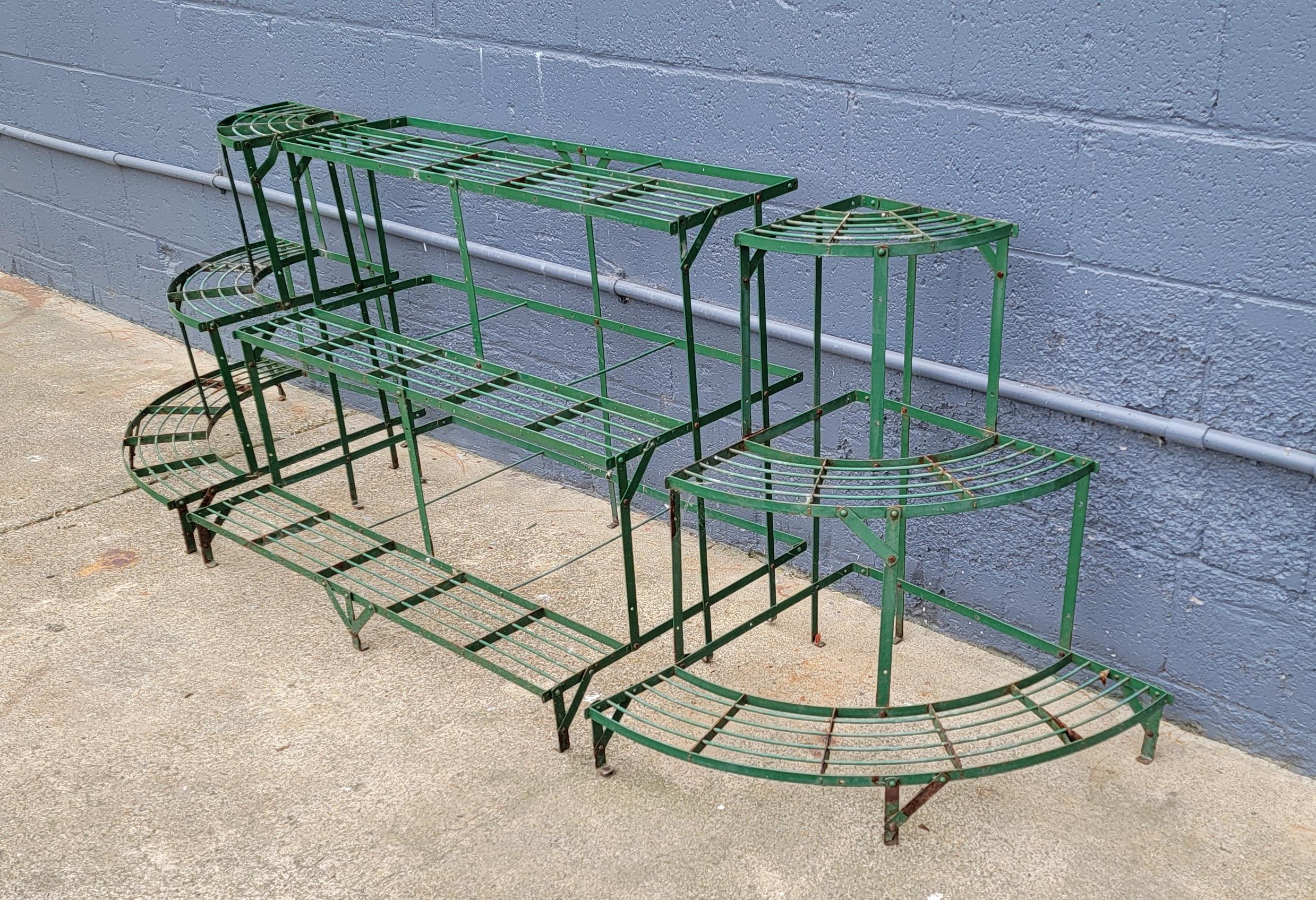 Rustic Steel Shelf Commercial Florist or Flower Pot Stand