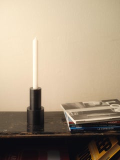 Steel Simple Candleholder by Radu Abraham
