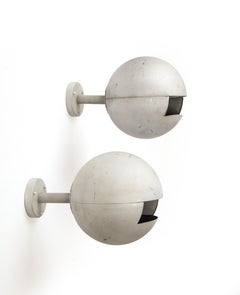 Steel Sphere Wall Sconces from Sweden, c. 1970