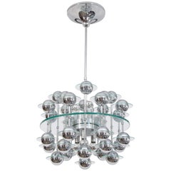 Steel Spheres Chandelier