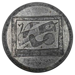 Monnaie à timbre d'acier Joan Mirò, 1974