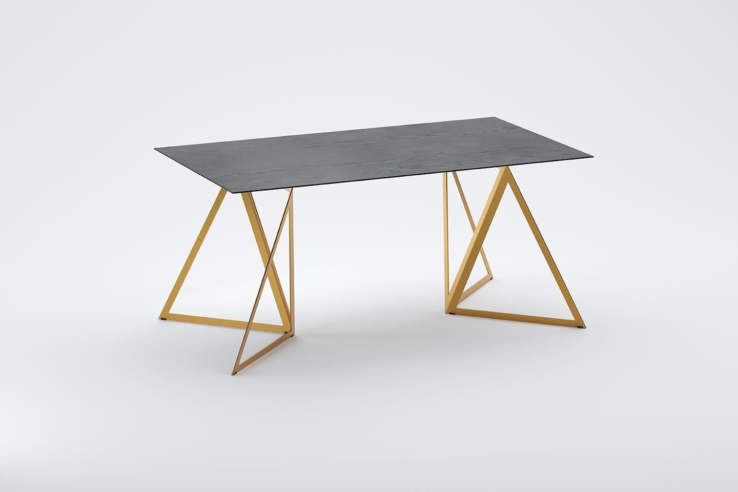 Steel Stand Table 160 Ash by Sebastian Scherer For Sale 13