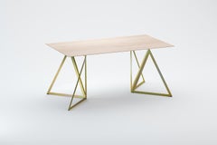 Tavolo da appoggio in acciaio 160 Ash di Sebastian Scherer