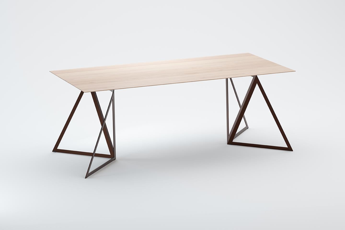 Steel Stand Table 200 Ash by Sebastian Scherer For Sale 4