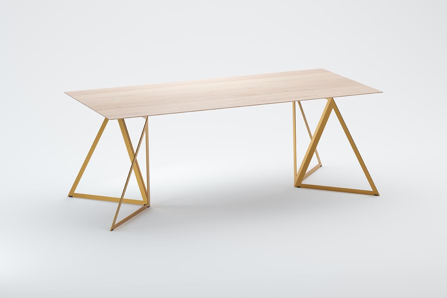 Steel Stand Table 200 Ash by Sebastian Scherer For Sale 5