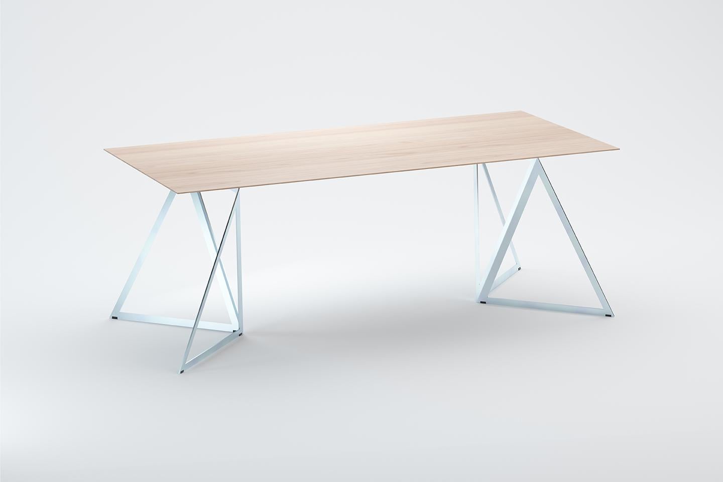 Steel Stand Table 200 Ash by Sebastian Scherer For Sale 6