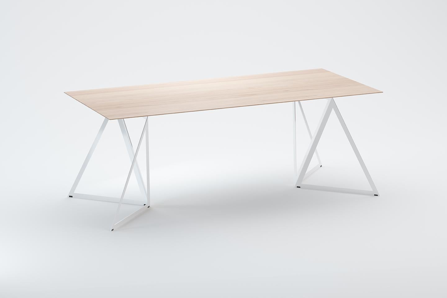 Stahlständer-Tisch 200 Asche von Sebastian Scherer im Zustand „Neu“ im Angebot in Geneve, CH