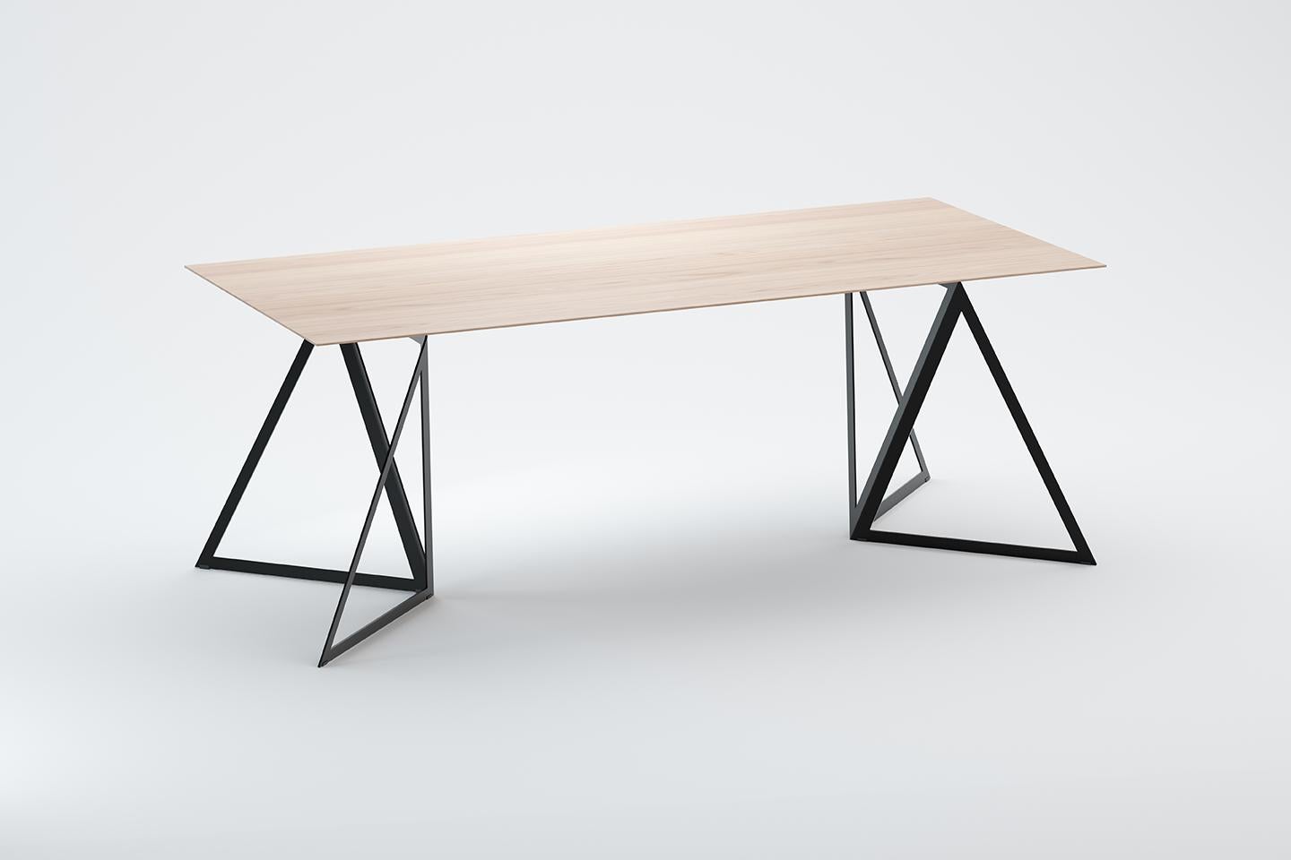 Stahlständer-Tisch 200 Asche von Sebastian Scherer im Angebot 2