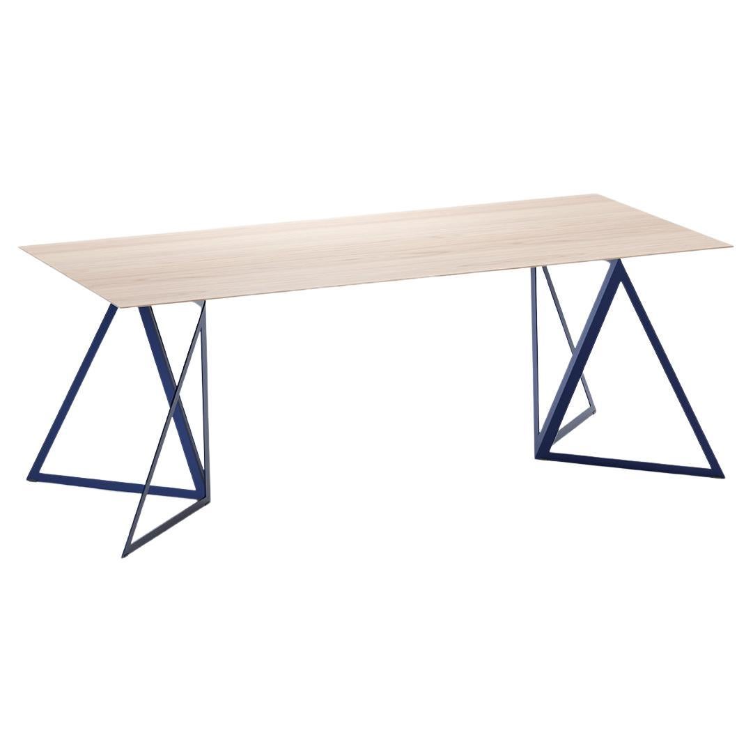 Steel Stand Table 200 Ash by Sebastian Scherer For Sale