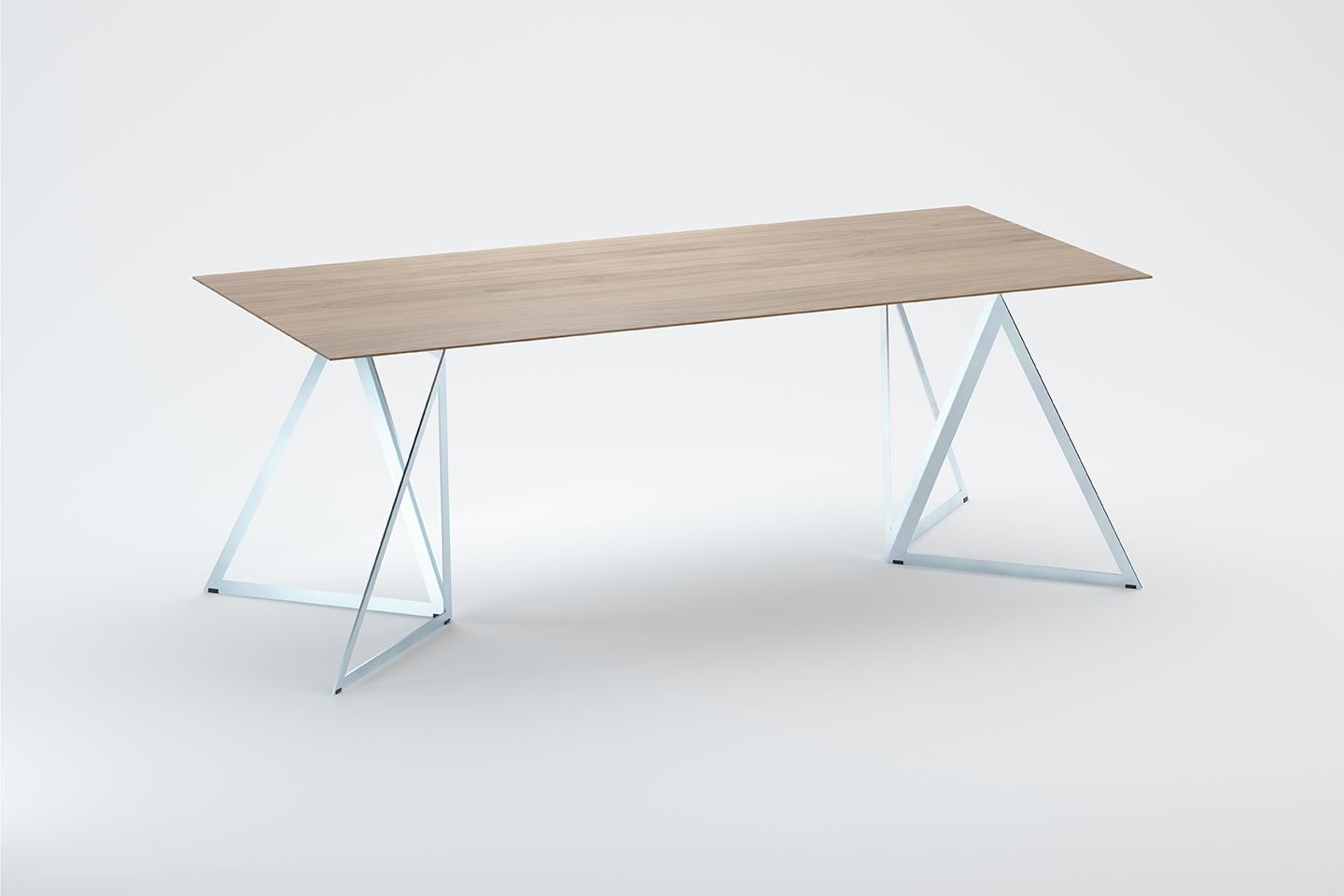 Steel Stand Table 200 Oak by Sebastian Scherer 6