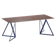 Mesa de pie de acero 200 Nogal by Sebastian Scherer