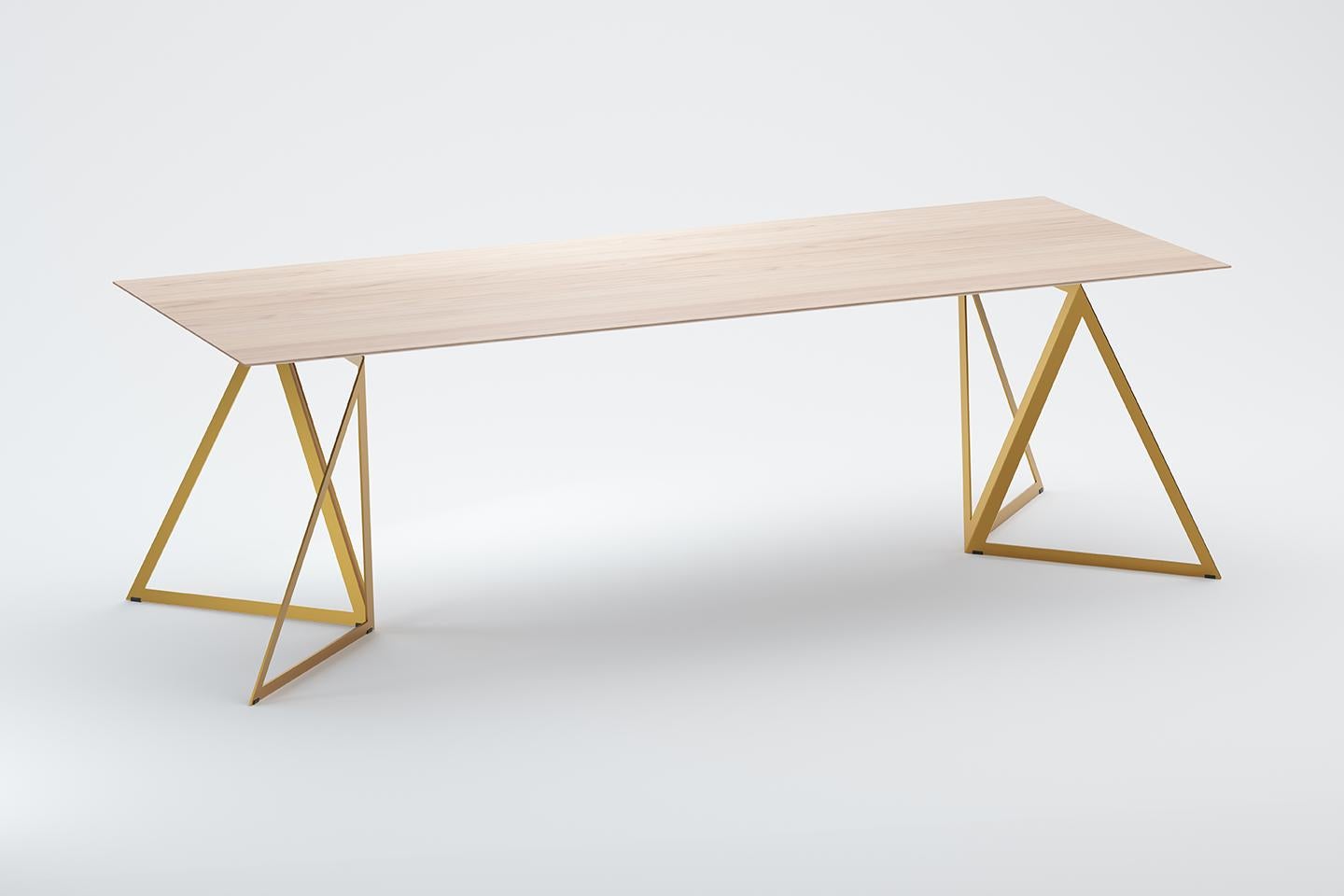 Steel Stand Table 240 Ash by Sebastian Scherer For Sale 5