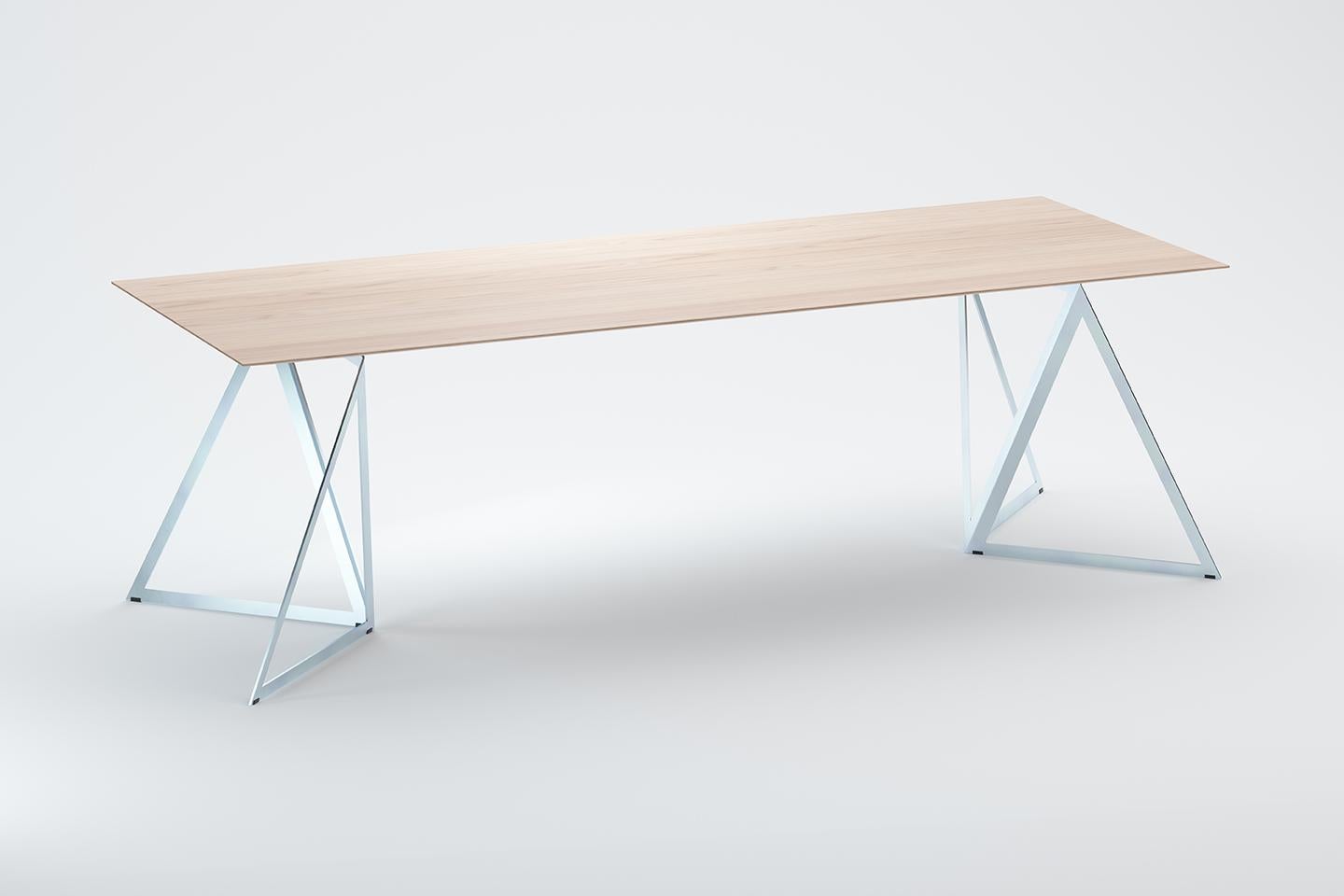 Steel Stand Table 240 Ash by Sebastian Scherer For Sale 6