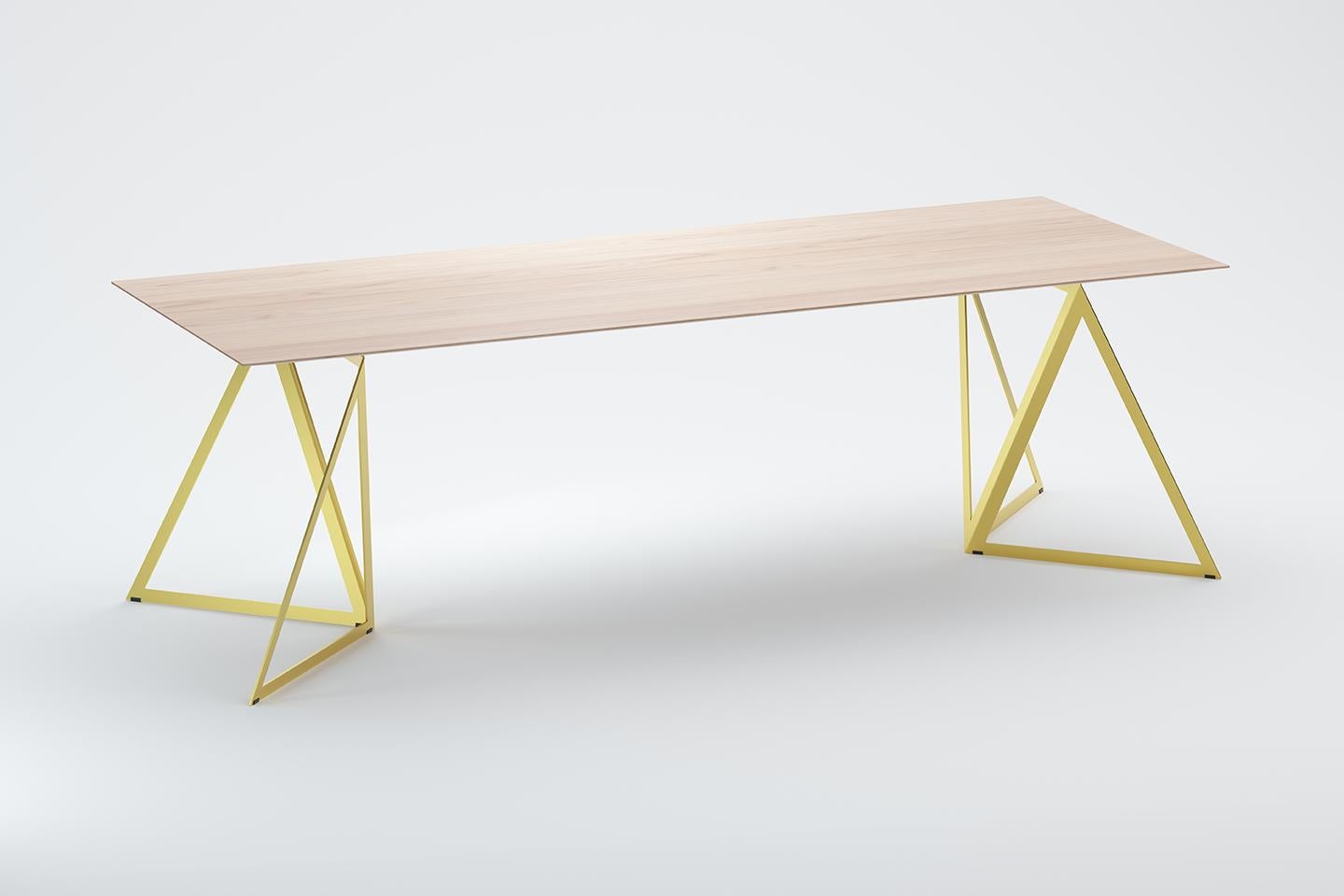 Stahlständer-Tisch 240 Asche von Sebastian Scherer (Postmoderne) im Angebot