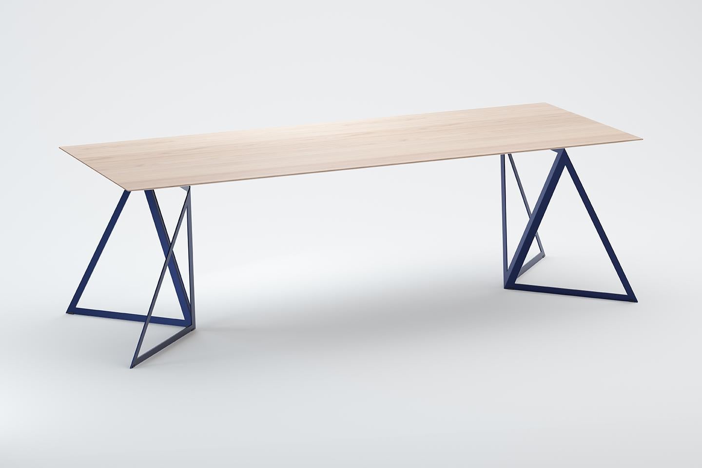 German Steel Stand Table 240 Ash by Sebastian Scherer For Sale