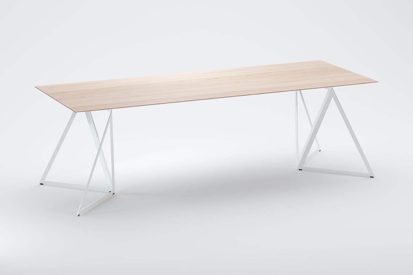 Stahlständer-Tisch 240 Asche von Sebastian Scherer im Zustand „Neu“ im Angebot in Geneve, CH