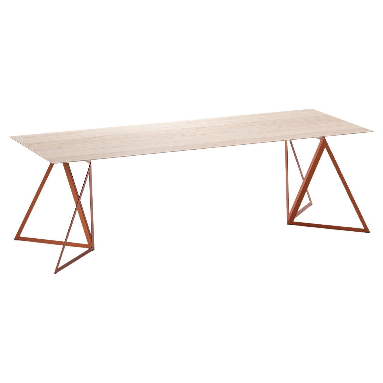 Steel Stand Table 240 Ash by Sebastian Scherer For Sale