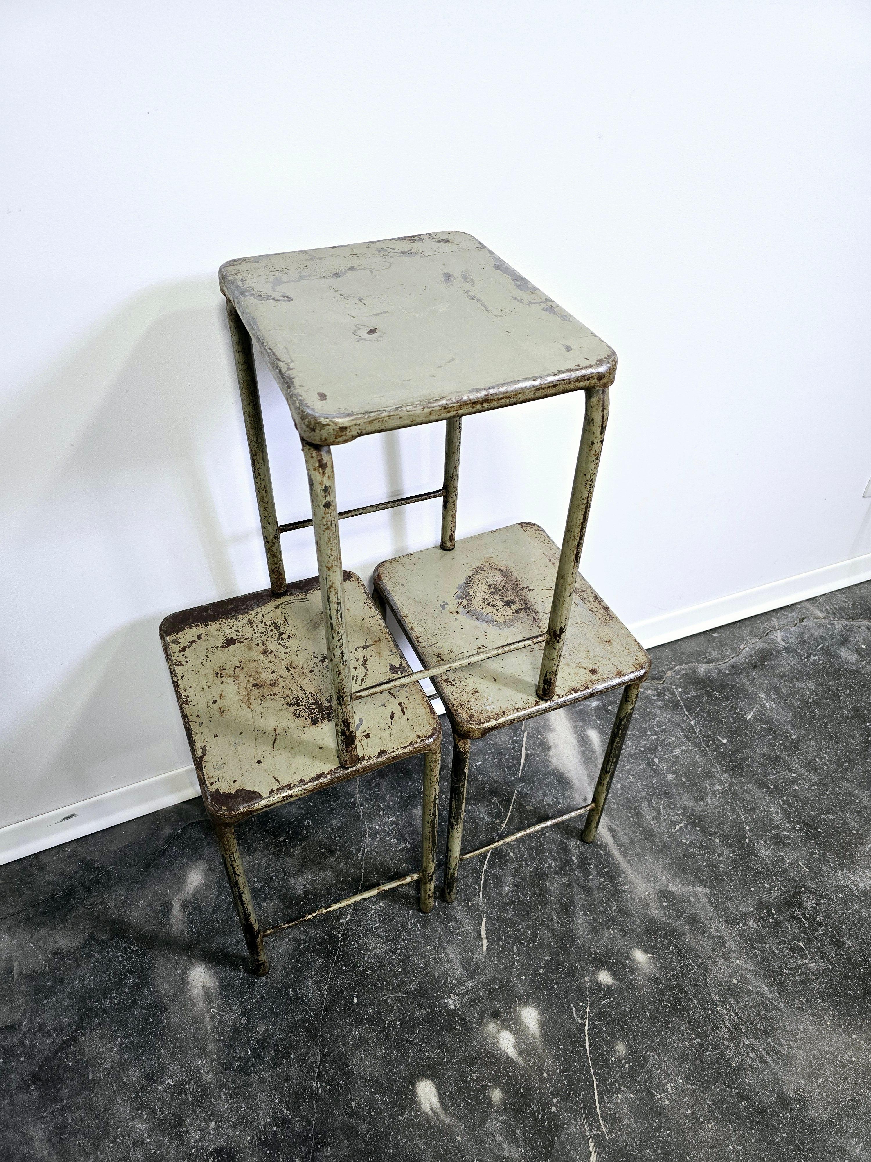 Taburetes de acero años 50 Italiano en venta